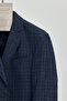 Acario Men's Dark Navy Mono Collar Slim Fit Blazer Jacket (Large Size - Oversized) - 4