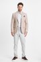 Abrines Men's Beige Cotton Lycra Stretch Fabric Slim Fit Sports Blazer Jacket - 3