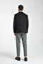 Baselnaa Men's Black Battal Large Size Slim-Fit Lined Button Basic Blazer Jacket - 8