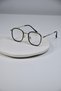 Aura Oval 47 Ekartman Bone Transparent Women Men Unisex Blue Light Protection Screen Glasses Eyewear - 3