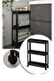 Vesken Wheeled Shelving Unit 3 Tier Bathroom Shelf Kitchen Rack Serving Table Organizer
