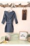 4 Layer Muslin Bathrobe – 100% Organic Cotton - Indigo - 2