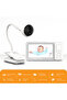 ChillaxBaby 5" Baby Monitor with Dual Mode Video 1080p FHD 360° Flexible Clip Camera, App Control - 2
