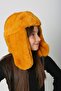 Safran Plush Furry Earflap Snapback Girls' Beanie Hat - 7