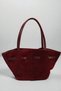 Women's Burgundy Shoulder Bag. Crossbody Bag. Handbag. Bag. Suede Bag. - 7