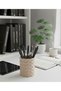 Geometric Beige Pen Holder & Makeup Brush Holder |   8X10 cm Modern Organizer - 3