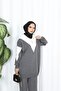 Elegant Collar Detail Knitwear Suit - 3