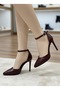 Crocodile Leather Patterned Heeled Evening Dress Shoes 10.5 cm Felisya >Boutique