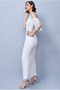 Limited Bridal Edition Daisy Maxi Long Backless Gown in White - 3