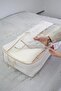 3 Pieces of Large Size Storage Bags with Transparent Top Window, Under-Bed Quilt Pillow Storage Bag, Folding Storage Bag - 4