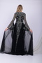 Aaya Flare Sleeve Maxi In Black - 5