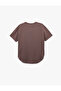 Short Sleeve Crew Neck Basic T-Shirt - 4