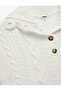 Half Button Turn-Down Collar Sleeveless Hair Knit Sweater - 6