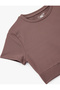 Slim Fit Short Sleeve Crew Neck Crop Sports T-Shirt - 5