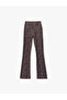 Leopard Print Interlock High Waist Flared Leggings Sport Leggings - 3