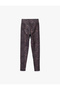 High Waist Leopard Printed Slim Fit Sports Leggings - 5