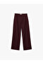 Wide Leg Fabric Palazzo Trousers with Pockets and Pleat Detail - 3