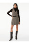 Slim Fit Buttoned V-Neck Crop Plaid Blazer Vest - 2
