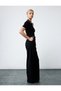 High Waist Palazzo Black Women's Trousers 6Wak40055Uw - 2