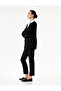 High Waist Cigarette Pants with Stitching Detail - 2
