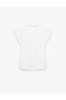 Cap Sleeve Knot Detailed Stand Collar Blouse - 4