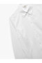 Classic Collar Slim Fit Long Sleeve Poplin Shirt - 5