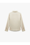 Classic Lapel Button Long Sleeve Satin Shirt - 5
