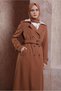 CRUVASE COLLAR BELTED TRENCH COAT 10862