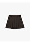 Striped A-Line Mini Pleated Skirt - 5