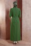 Tasseled Detail Belted Crepe Dress 44180 - 3