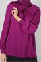PILISE DETAIL BUTTONED BLUZ 43897 - 4