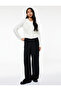 Long Sleeve Crew Neck Knit Cardigan with Applique Detail - 2