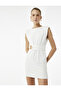 Sleeveless Crew Neck Slim Fit Window Detail Bodycon Mini Dress - 2