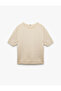 Crew Neck Short Sleeve Knitwear Sweater - 3