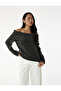 Omzu Open Knitwear Anthracite Women's Sweater 6Wak90056Ht - 2