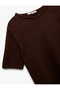 Crew Neck Short Sleeve Knitwear Sweater - 5