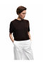 Crew Neck Short Sleeve Knitwear Sweater - 2