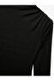 Slim Fit Lightweight Stand Collar Drape Detail Long Sleeve Bodysuit - 5