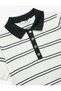 Regular Fit Buttoned Short Sleeve Polo Neck Sweater - 5