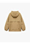 Long Sleeve Hooded Coat with Flap Pockets - 4