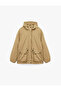 Long Sleeve Hooded Coat with Flap Pockets - 3