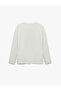 Long Sleeve Crew Neck Striped T-Shirt - 4
