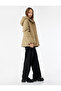Long Sleeve Hooded Coat with Flap Pockets