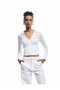 Shirt Collar Long Sleeve Button Slim Fit T-Shirt - 2