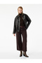 Cotton Wide Leg Belted Crop Pants - Wide Leg Jeans