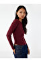 Asymmetrical Boat Neck Sleeveless Slim Fit Long Sleeve T-Shirt