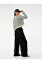 Beli Lace-Up Comfortable Fit Wide Leg Linen Blend Trousers