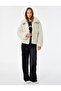 Oversize Long Sleeve Classic Collar Plush Jacket - 2