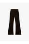 High Waist Slim Fit Flared Leopard Pants - Flare Jeans - 5