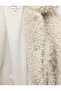 Oversize Long Sleeve Classic Collar Plush Jacket - 6